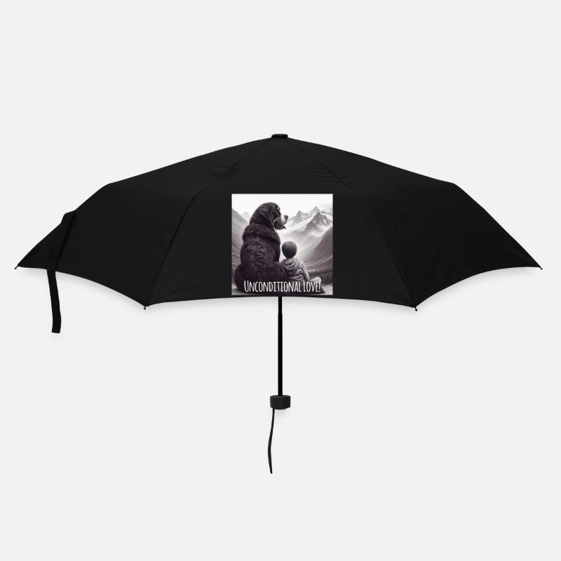 Berner Sennenhund - Regenschirm (klein) - Schwarz