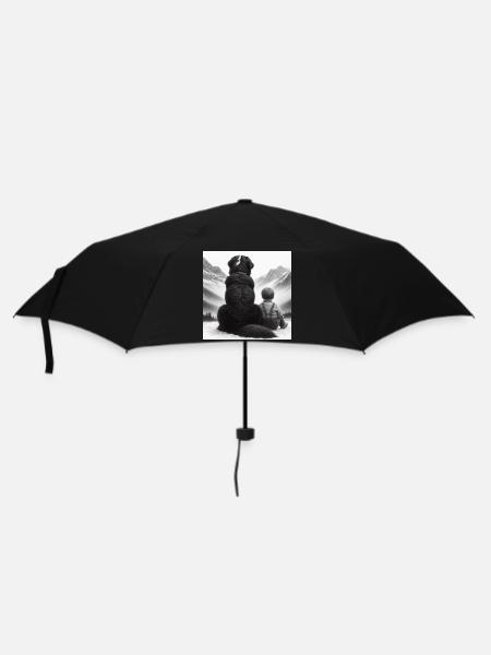 Berner Sennenhund - Regenschirm (klein) - Schwarz