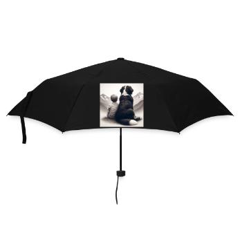 Berner Sennenhund - Regenschirm (klein) - Schwarz - Vorne