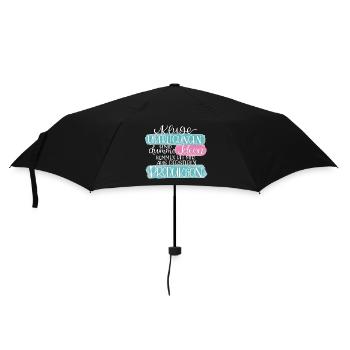 Kluge Überlegungen - Regenschirm (klein) - Schwarz - Vorne