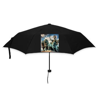 Göttin Kybele - Regenschirm (klein) - Schwarz - Vorne