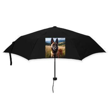 Belgischer Malinois - Regenschirm (klein) - Schwarz - Vorne