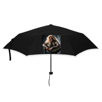 Militärisch schwer - Regenschirm (klein) - Schwarz - Vorne
