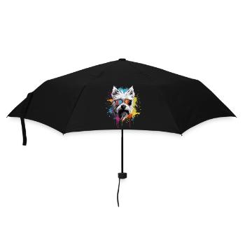 Cool West Highland White Terrier - Umbrella (small) - black - Front