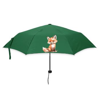Babyfuchs, süßer kleiner Fuchs - Regenschirm (klein) - Flaschengrün - Vorne