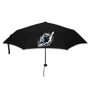 Taureau Bull Stocks Géométrie Wall Street Cadeau - Parapluie standard - noir - Devant