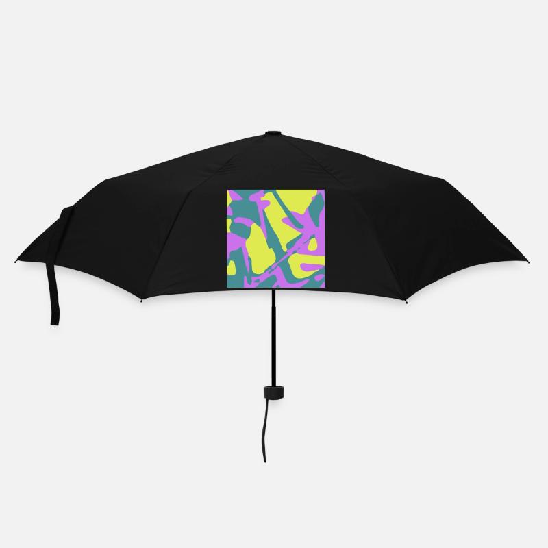 Camouflage - Regenschirm (klein) - Schwarz