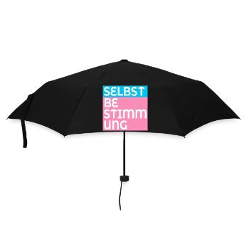 TRANS SELBSTBESTIMMUNG - Regenschirm (klein) - Schwarz - Vorne