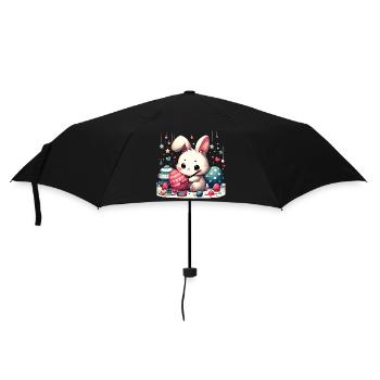 Schönes Osterfest - Regenschirm (klein) - Schwarz - Vorne