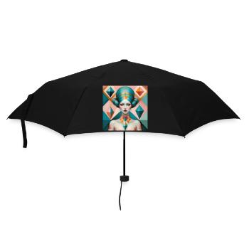 Celestia, Digital Painting - Umbrella (small) - black - Front