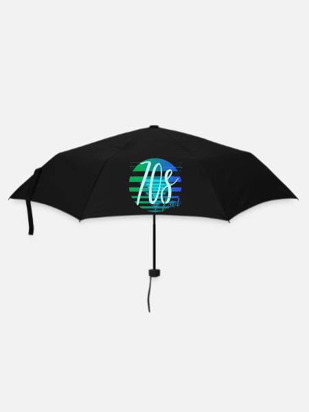 70s Dad – Retro Vater Design - Regenschirm (klein) - Schwarz