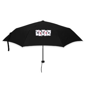 Poker Casino Jeu de cartes Jeux d’argent Poker Loterie - Parapluie standard - noir - Devant