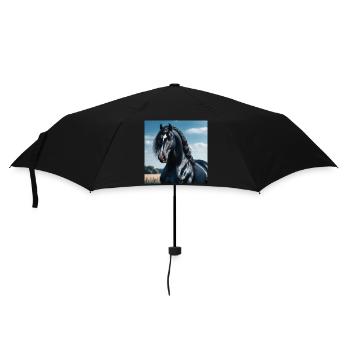 Elegance of the horse - Umbrella (small) - black - Front