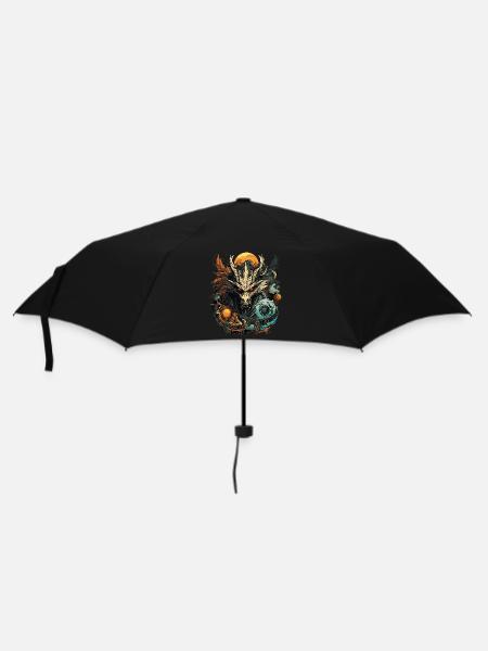 Entfesseln Sie den Drachen: Brüllen Sie mit Stil. - Regenschirm (klein) - Schwarz