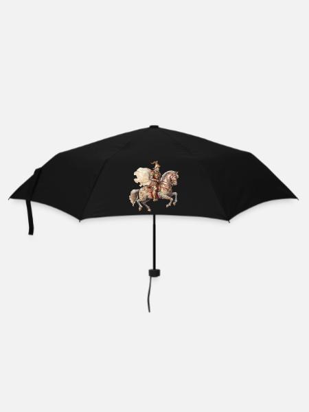 Knight on a horse, Middle Ages - Umbrella (small) - black