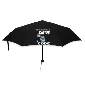 Developer Computergeek Statement Coding Scripting - Umbrella (small) - black - Front