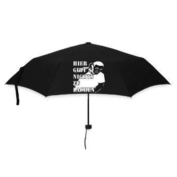 Mec, il n’y a pas de quoi rire ici - Parapluie standard - noir - Devant