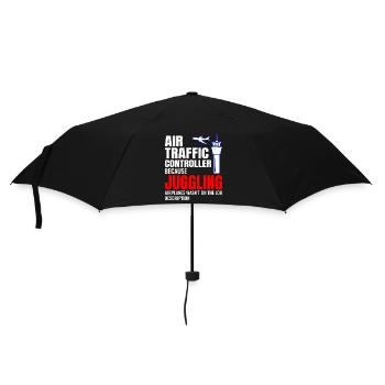Contrôleur de la circulation aérienne ATC Aviation Humour Avion - Parapluie standard - noir - Devant