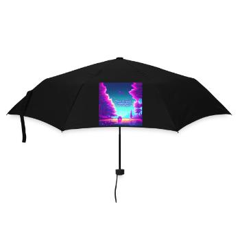 Ganztägiger Ausflug in einem wilden Waldauto - Regenschirm (klein) - Schwarz - Vorne
