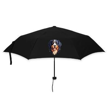 Bouvier Bernois Race Aquarelle Dessin Animé Kawa - Parapluie standard - noir - Devant