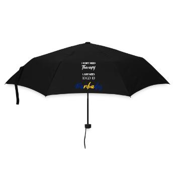 Barbados Geschenkidee lustiger Spruch Therapie - Regenschirm (klein) - Schwarz - Vorne