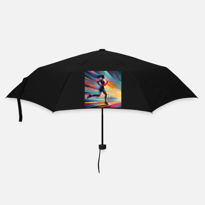 Femme de course 1 - Parapluie standard - noir