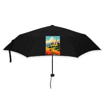 Tuscany Italy Vintage Travel Poster WPA Souvenir - Umbrella (small) - black - Front