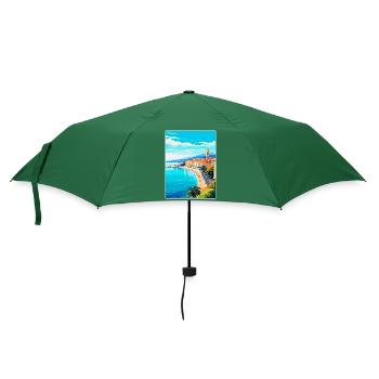 Nice France Vintage Travel Poster WPA Art Souvenir - Umbrella (small) - bottlegreen - Front