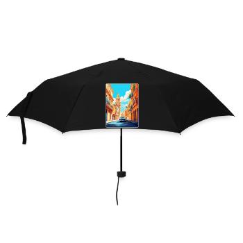 Valencia Spain Vintage Travel Poster Souvenir WPA - Umbrella (small) - black - Front