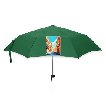 Valence Espagne Affiche de voyage vintage Souvenir WPA - Parapluie standard - vert bouteille - Devant