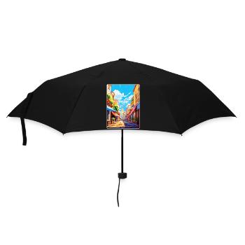 Perpignan Frankreich Vintage Reiseplakat Souvenir - Regenschirm (klein) - Schwarz - Vorne