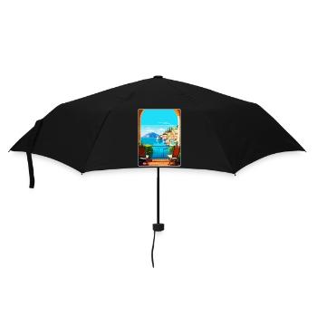 Capri Italien Vintage Reiseplakat WPA Kunst Souvenir - Regenschirm (klein) - Schwarz - Vorne