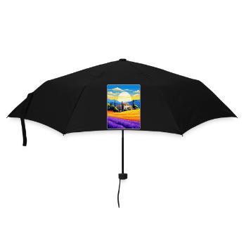 Provence Frankreich Vintage Reiseplakat Souvenir WPA - Regenschirm (klein) - Schwarz - Vorne