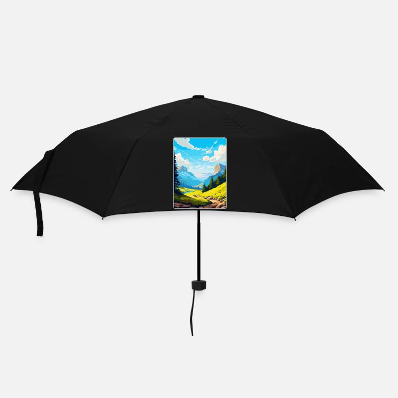Parc national d’Ordesa et du Mont-Perdu Espagne Affiche - Parapluie standard - noir