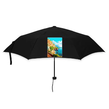 Amalfi Italy Vintage Travel Poster WPA Souvenir - Umbrella (small) - black - Front