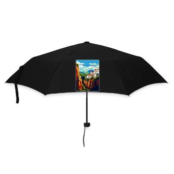 Ronda Spain Vintage Travel Poster WPA Art Souvenir - Umbrella (small) - black - Front