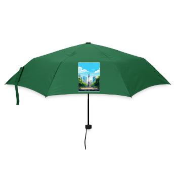Mexico City Vintage Travel Poster Souvenir - Umbrella (small) - bottlegreen - Front
