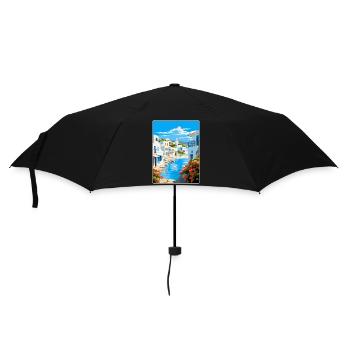 Paros Grèce Affiche de voyage vintage WPA Souvenir - Parapluie standard - noir - Devant