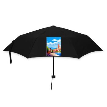 Figueres Spain Vintage Travel Poster Souvenir WPA - Umbrella (small) - black - Front