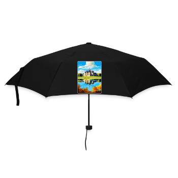 Loire Valley France Vintage Travel Poster Souvenir - Umbrella (small) - black - Front