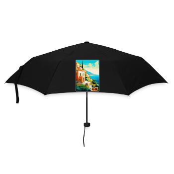 Capri Italien Vintage Reiseplakat WPA Kunst Souvenir - Regenschirm (klein) - Schwarz - Vorne