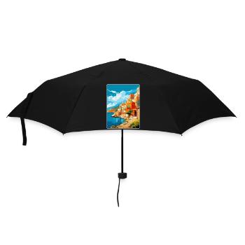 Kreta Griechenland Vintage Reiseplakat WPA Souvenir - Regenschirm (klein) - Schwarz - Vorne
