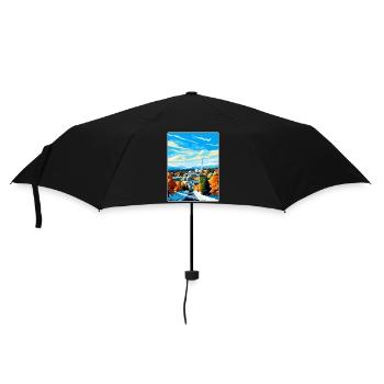 Affiche de voyage vintage Lahti Finlande WPA Souvenir - Parapluie standard - noir - Devant