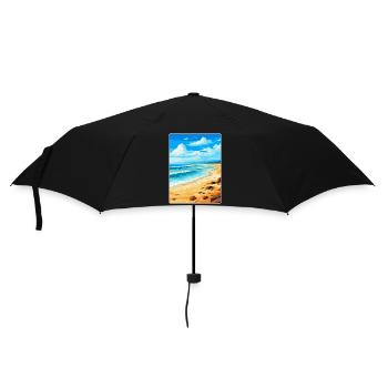 Fuerteventura Espagne Affiche de voyage vintage Souvenir - Parapluie standard - noir - Devant