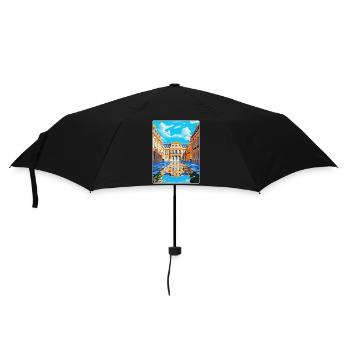 Versailles Palace France Vintage Travel Poster WPA - Umbrella (small) - black - Front