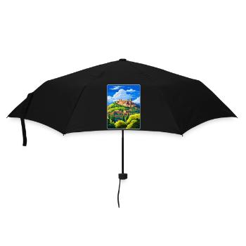 Alhambra Spain Vintage Travel Poster Souvenir WPA - Umbrella (small) - black - Front