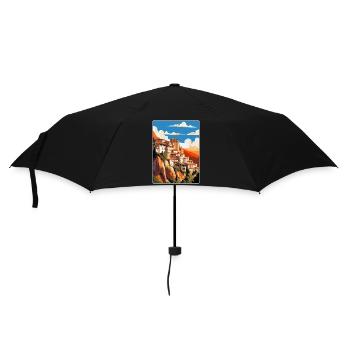 Cuenca Spain Vintage Travel Poster WPA Souvenir - Umbrella (small) - black - Front