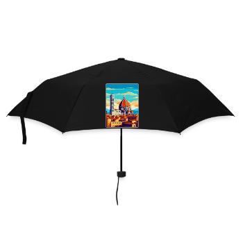 Florence Italie Affiche de voyage vintage Souvenir WPA - Parapluie standard - noir - Devant