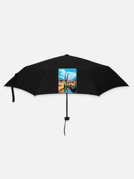 Chartres France Affiche de voyage vintage Souvenir WPA - Parapluie standard - noir
