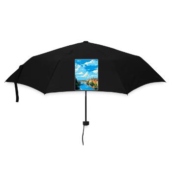 Tampere Finland Vintage Travel Poster Souvenir WPA - Umbrella (small) - black - Front